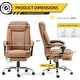 preview thumbnail 38 of 57, EROMMY Heated Massage Executive Office Chair, PU Leather with Retractable Footrest