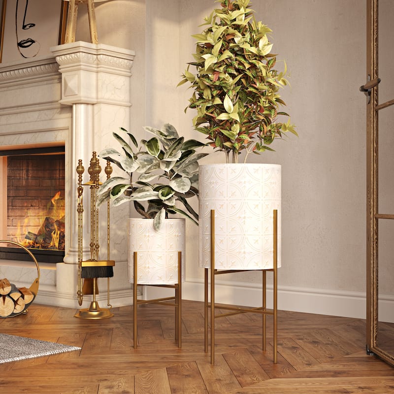 Nala Elegant Raised Planters (Set of 2)