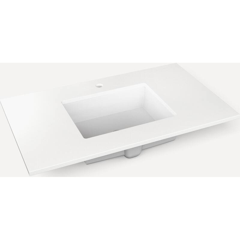 Robern TF37UCO-1 Vanity Tops 37" Quartz Vanity Top - Quartz White