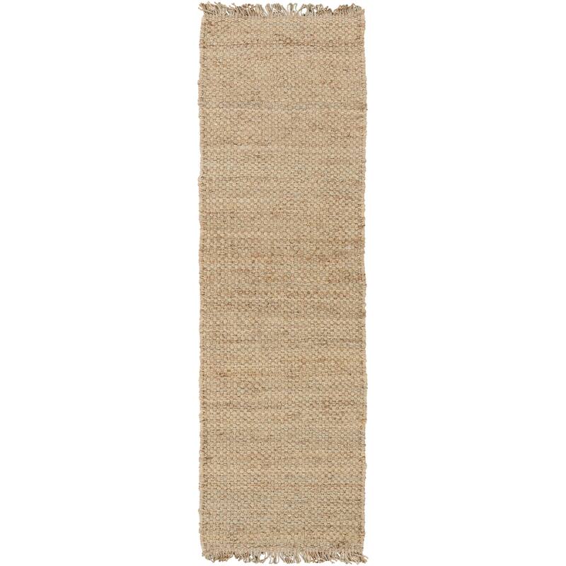 Handwoven Utah Solid Jute Rug (2'3 x 8') - Overstock - 9141962