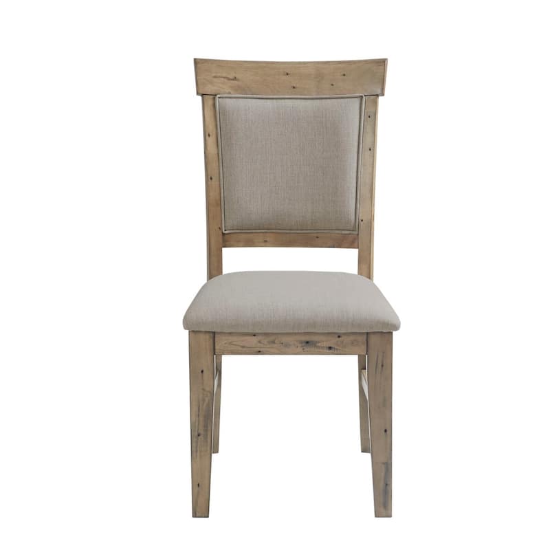 Distressed Wood Dining Chair Set of 2, Kitchen Side Chair