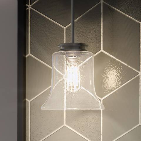Luxury French Country Pendant Light, 15.875"H x 9.25"W, with English Country Style, Brushed Nickel, by Urban Ambiance