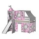 preview thumbnail 110 of 117, JACKPOT Prince & Princess Low Loft Twin Bed, Ladder Slide Tent & Tower