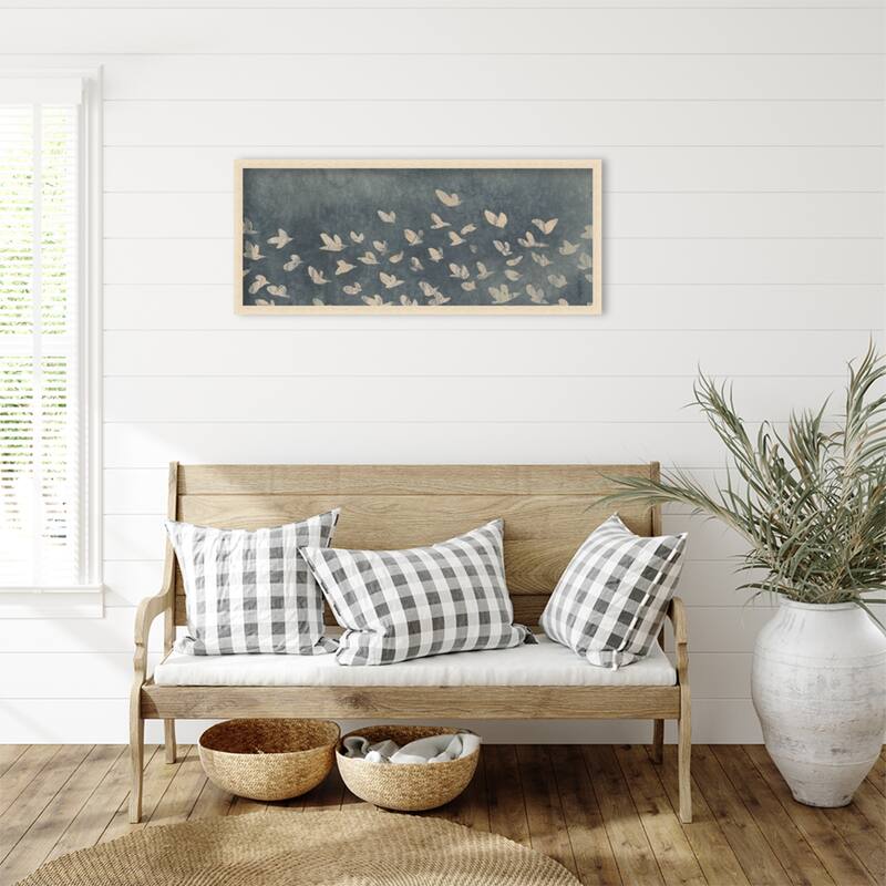 Amanti Art Framed Fabric Pinboard Watermark Flock I by June Erica Vess Printed Bulletin Board