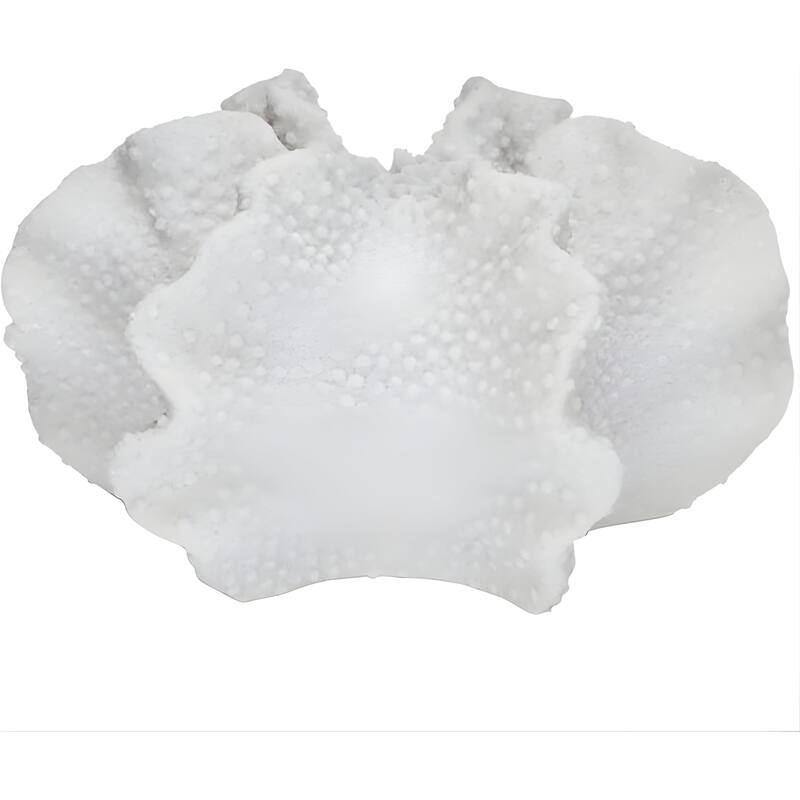 Aria Home Gingko Leaf Table Lamp Sculpted Sandstone LED RGB Compatible - Brown