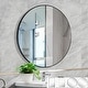 preview thumbnail 1 of 31, Mirror Trend Round Flat Metal-framed Wall Mirror