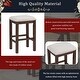 preview thumbnail 21 of 20, Home Kitchen Dining Bar Table Set with 3 Padded Stools Multi-Functional Solid Wood Breakfast Nook with USB Ports & Power Strip