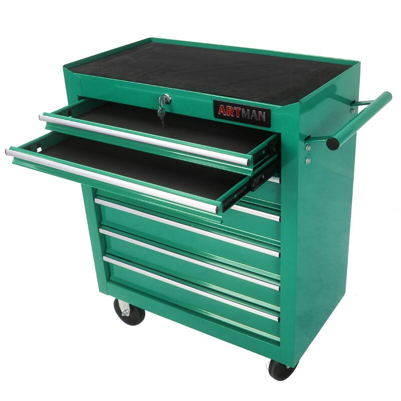 7 Drawers Multifunctional Tool Cart with Wheels