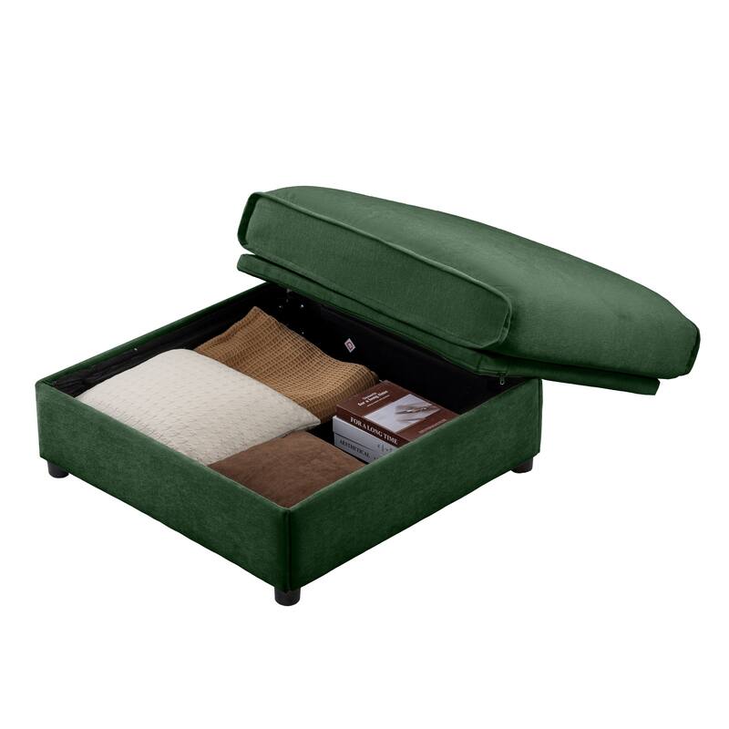 Cloudies Storage Ottoman Comfortable choice, multiple functions, classic design, and cozy corners Velvet