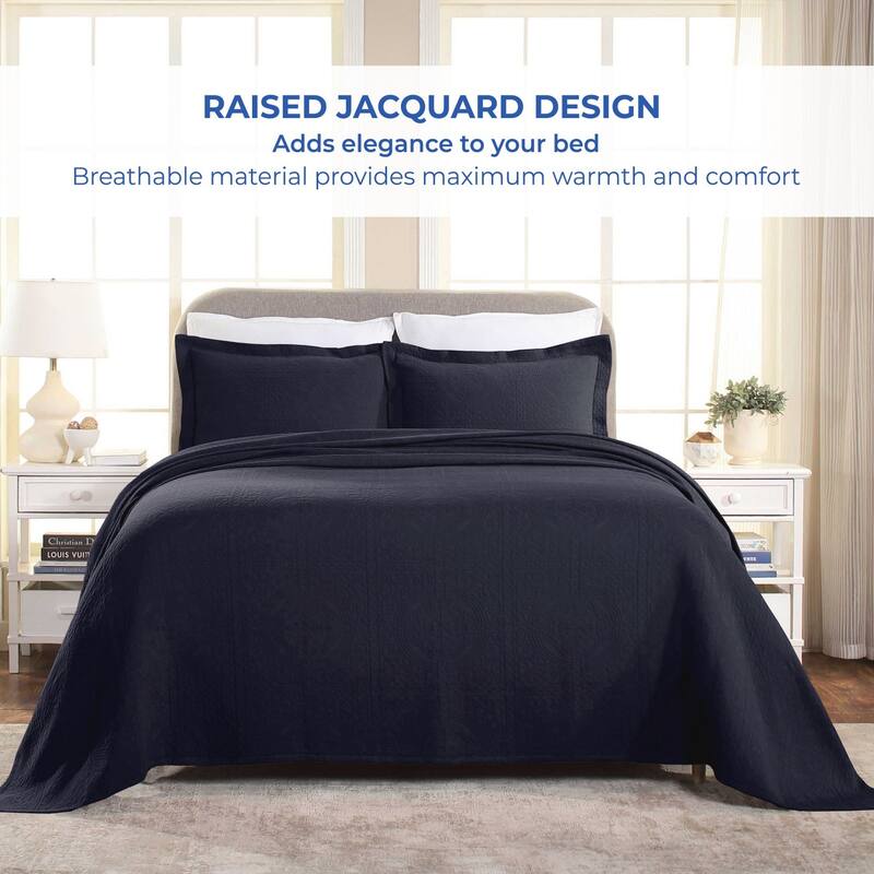 Superior Fleur De Lis Cotton Decorative Bedspread Set