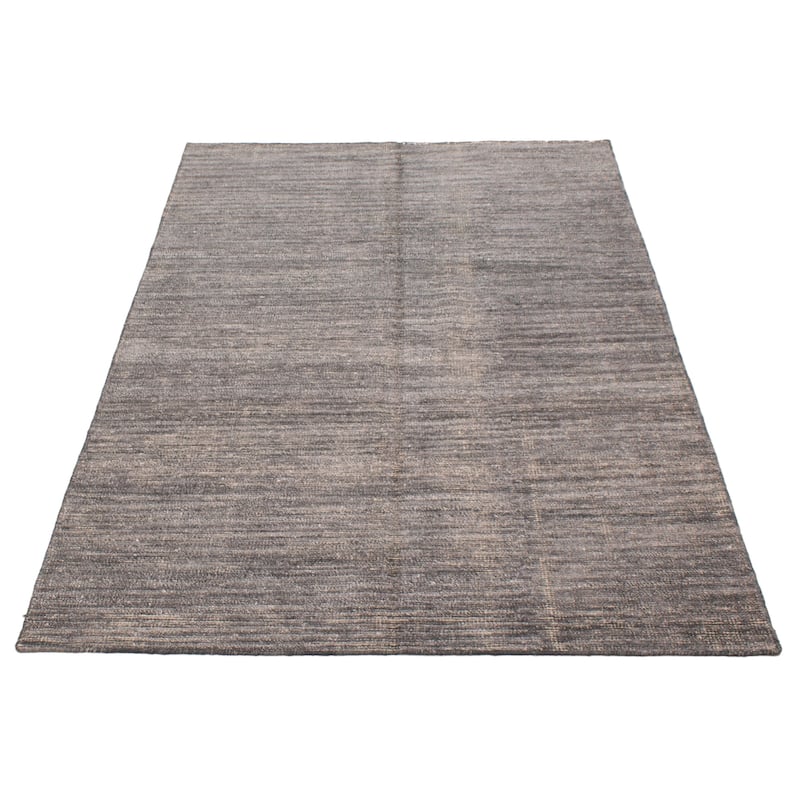 ECARPETGALLERY Hand-knotted Loreto Grey Silk Rug - 5'9 x 9'0