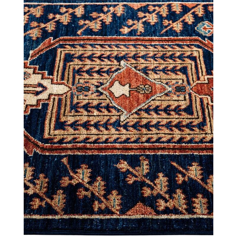 Serapi One-of-a-Kind Hand-Knotted Runner Rug - Blue, 2' 8" x 11' 11" - 2' 8" x 11' 11"