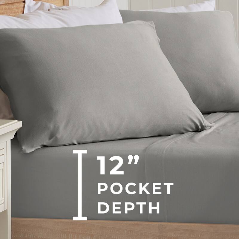 Premium Modal T-Shirt Jersey Knit Sheet Set