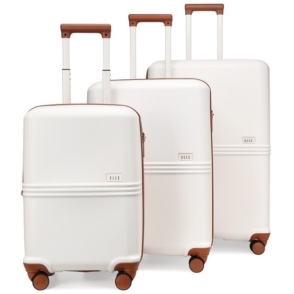 ELLE Expedition 3 Piece Expandable Polycarbonate Spinner Luggage
