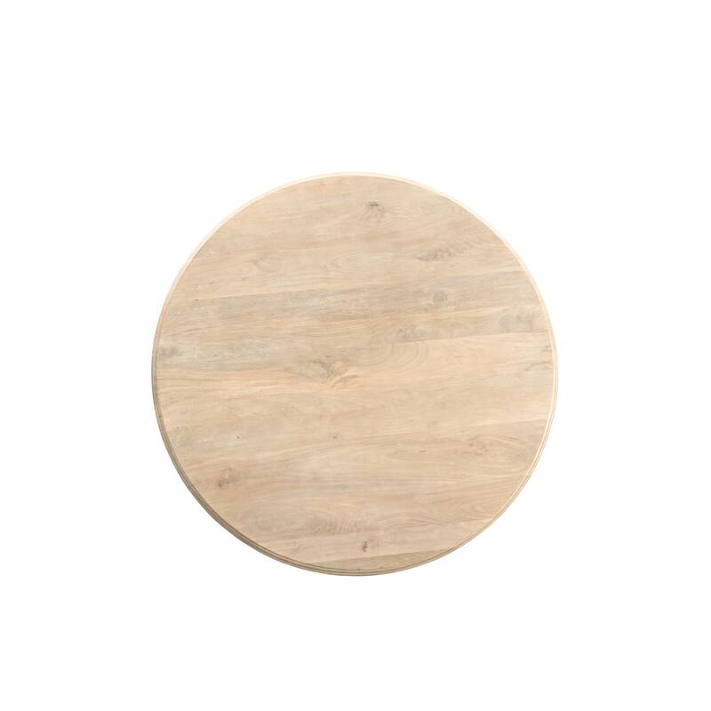 Willow 48" Round Solid Wood Pedestal Dining Table