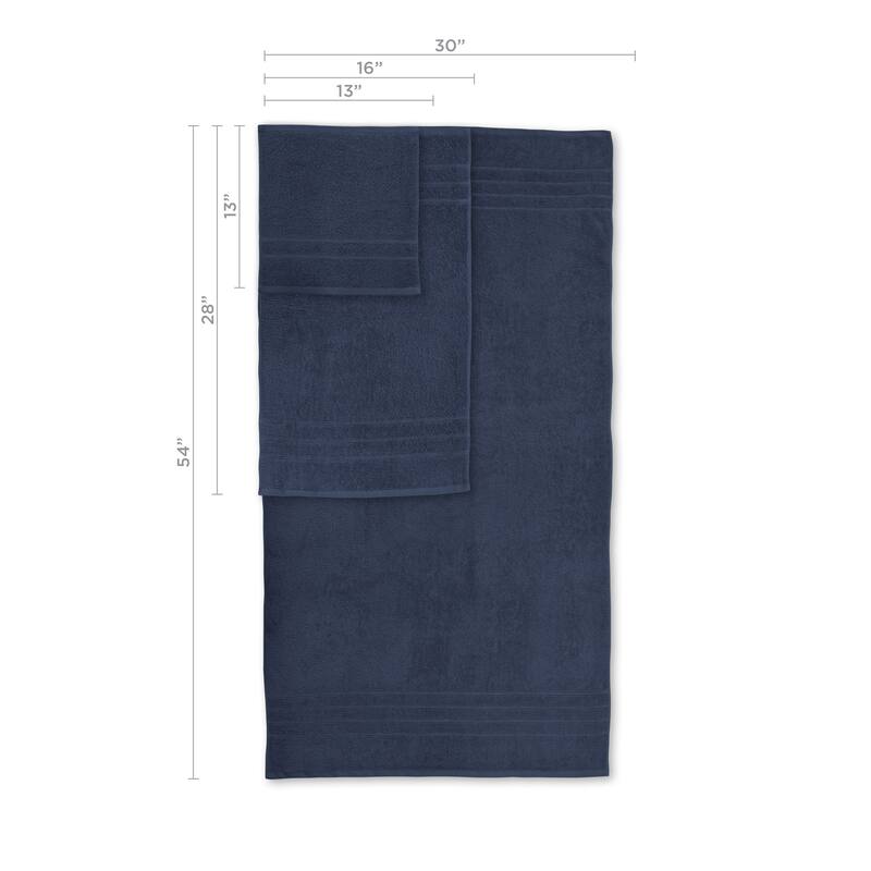 Martex Ultimate Performance Cotton Low-Lint Soft Absorbent Towel Set