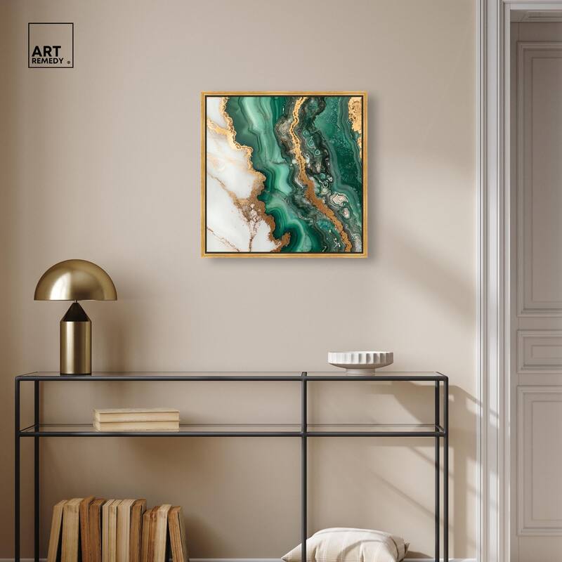 Malachite Majesty Canvas by Art Remedy