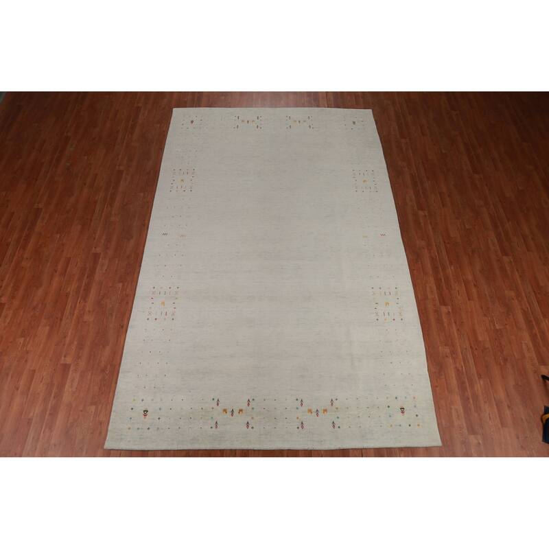 Tribal Gabbeh Indian Area Rug Handmade Wool Carpet - 7'5" x 11'7"