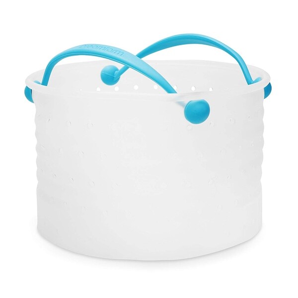 Dreamfarm Vebo Silicone Vegetable Steaming, Washing, Draining and Cooking Basket, 7.5-inch. Opens flyout.