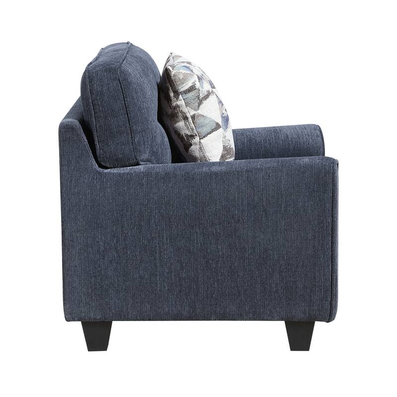 Garrison 39.5" Chenille Accent Chair - Removable Cushion Covers