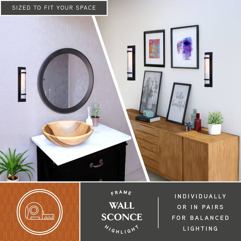 Vaxcel Lighting Vilo Single Light 4" Wide Bathroom Sconce with Glass