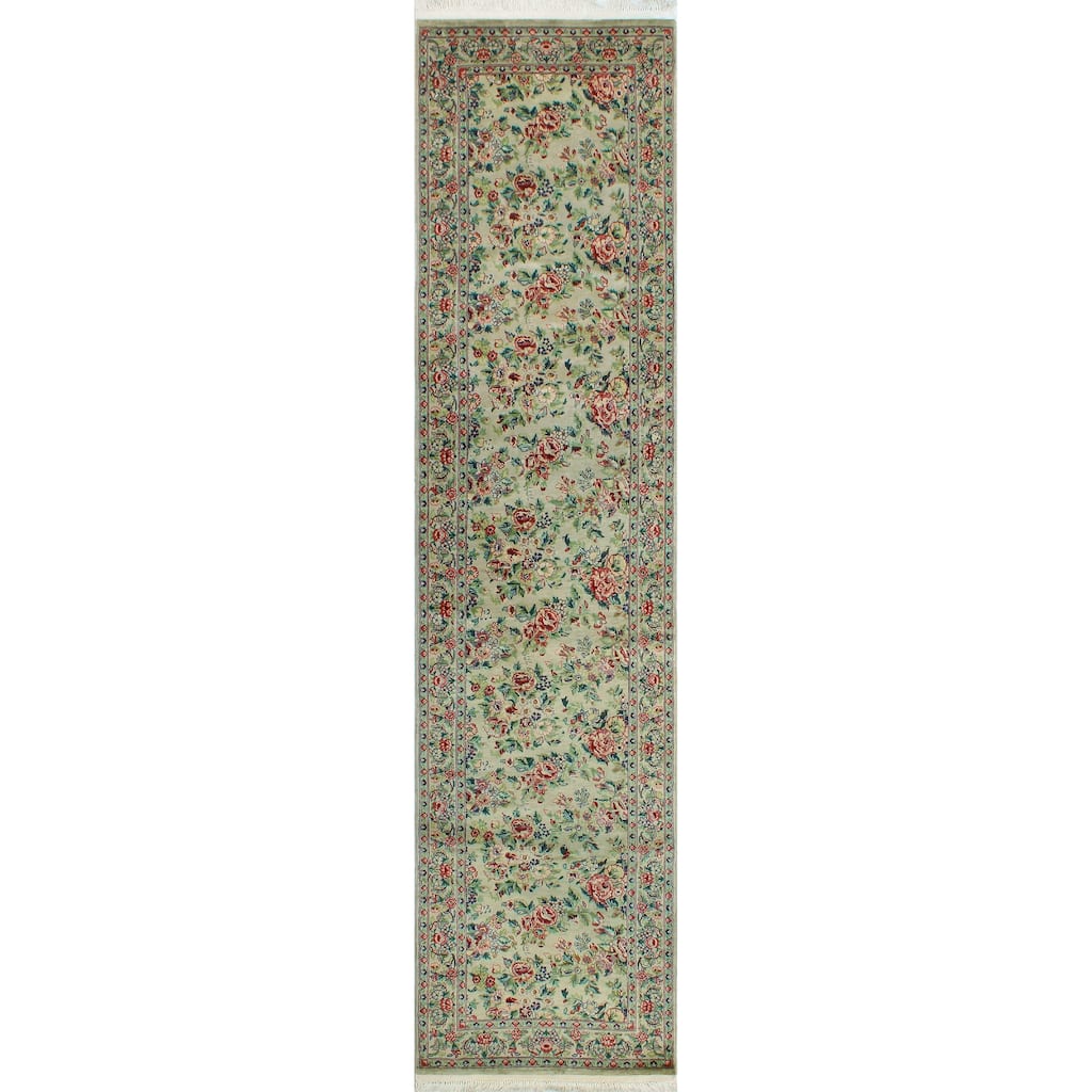Pak-Persian Nezaket Grey/Red Runner - 2'7" x 11'0"