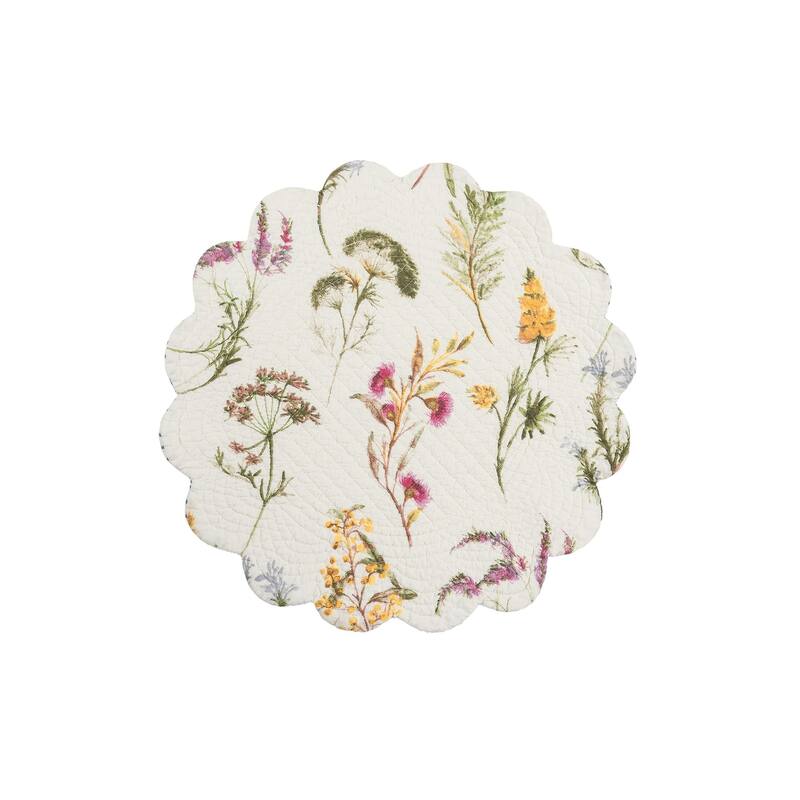 Genevieve Round Placemat Set of 6 - 17" - Round