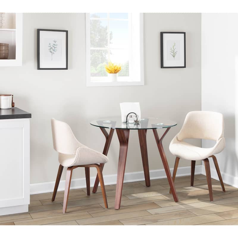 Carson Carrington Svellingen Mid-Century Modern Cross Frame Bent Wood Chair (Set of 2)