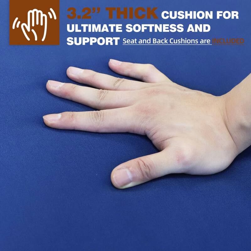 VEIKOUS 3-Piece Outdoor Wicker Patio Porch Rocking Chair and Rattan Coffee Table Set with Cushions and Pillows