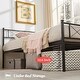 preview thumbnail 30 of 38, VECELO 14 Inch Twin Size Metal Platform Bed Frame,Kids Bed Set of 2, Bed Frame Set of 2