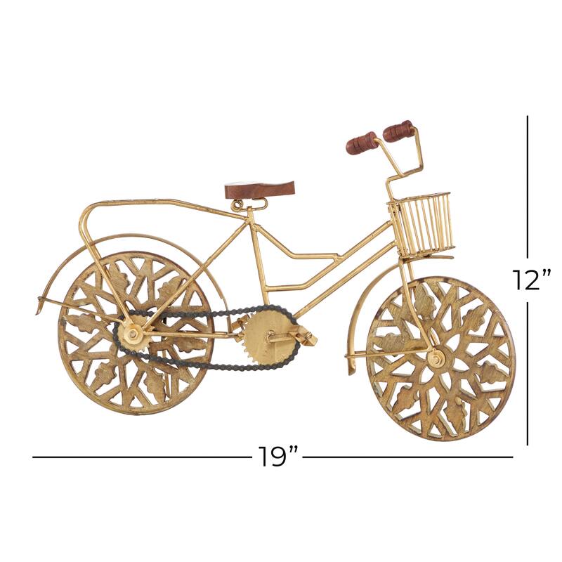Iron Vintage Sculpture Bicycle 12 x 19 x 5 - 19 x 5 x 12
