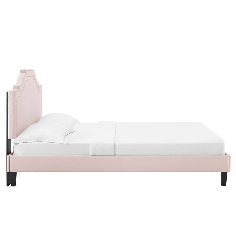 Adelaide Performance Velvet King Platform Bed