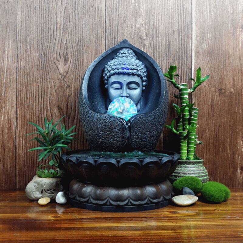 LED Buddha Tabletop Water Fountain Bed Bath & Beyond 40013264