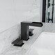 preview thumbnail 3 of 11, Two-Handle Waterfall Bathroom Faucet with Pop-Up Drain, SUS304 & Brass Construction, 1.2 GPM