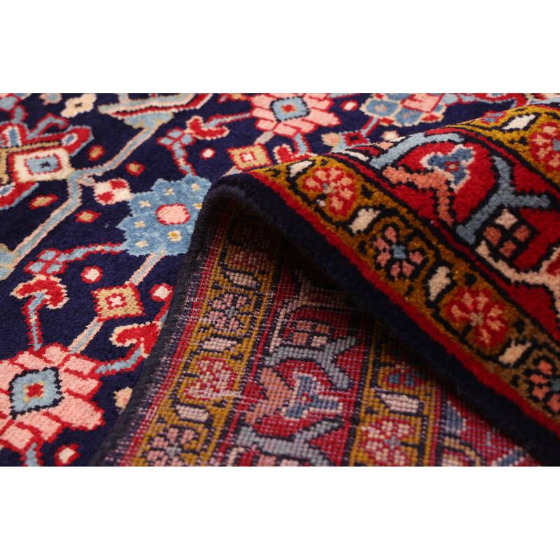 ECARPETGALLERY Hand-knotted Andelz Dark Navy Wool Rug - 3'5 x 10'8