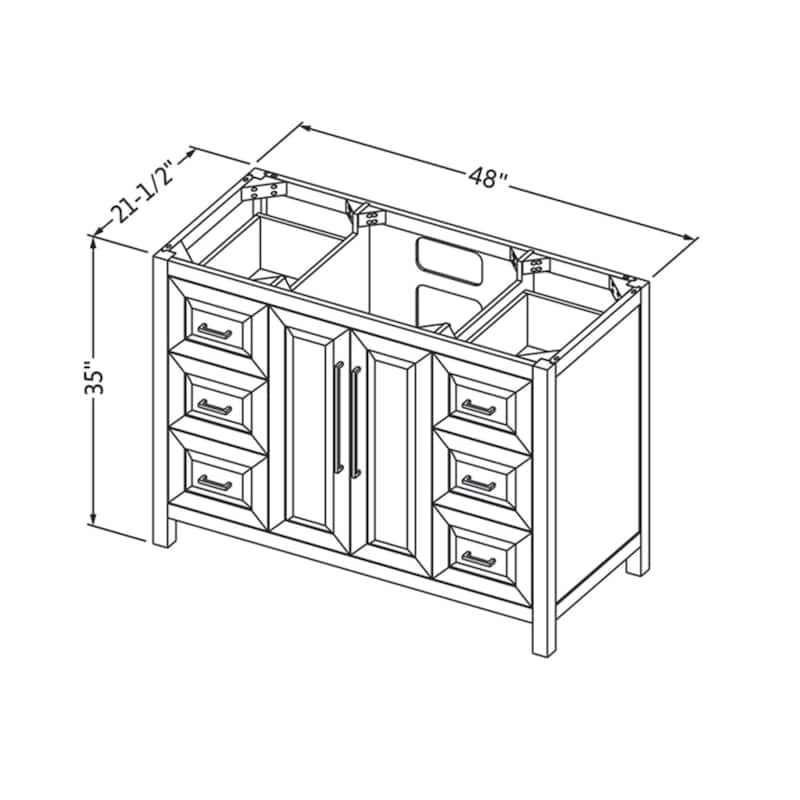 Jeffrey Alexander VN2CAD-48-NT Cade 48" Single Free Standing Vanity