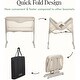 preview thumbnail 5 of 12, Evolur Kinsley Quickfold Portable Bassinet in Dark Gray, Adjustable Height, One-Step Fold, Wheels for Easy Mobility