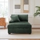 preview thumbnail 91 of 116, Modular Armchair and Ottoman Set with Adjustable Headrest, Flannel Upholstery