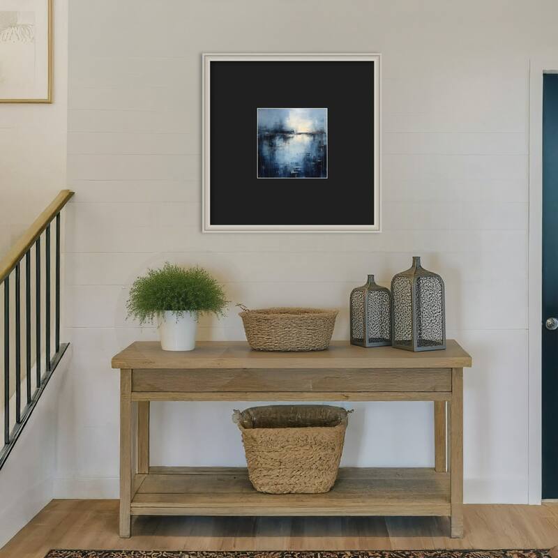 Midnight Abstract by Tradelink inhouse artist Wood Framed Wall Art Print