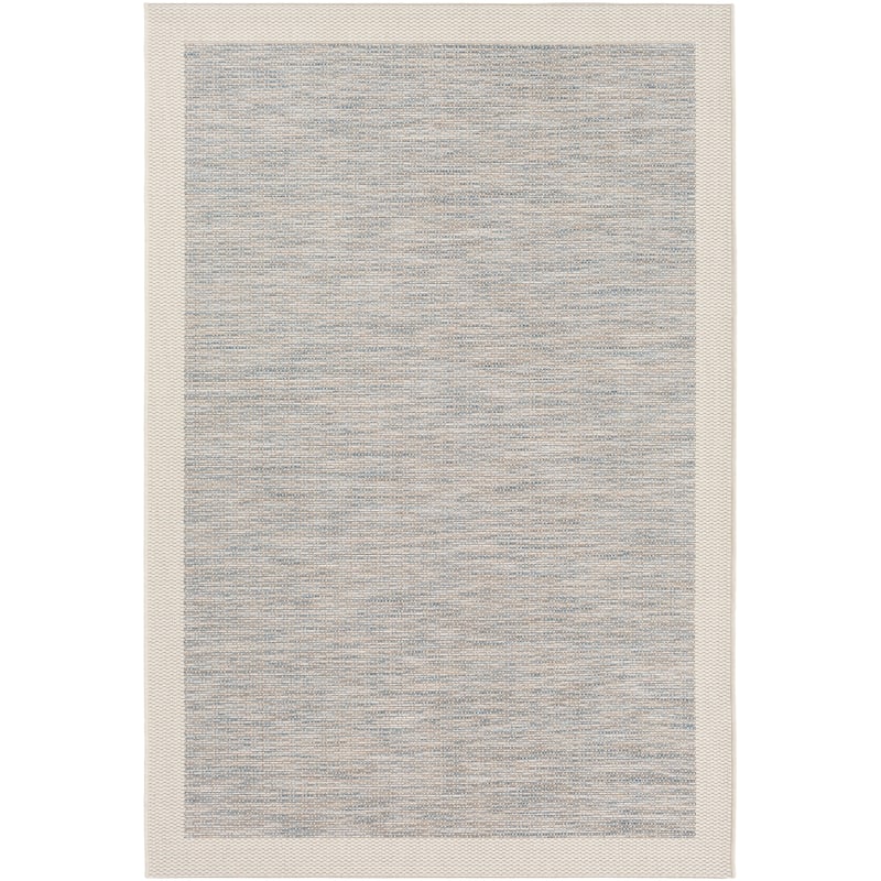 Cammie Solid Bordered Outdoor Area Rug