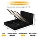 preview thumbnail 28 of 87, Modern Minimalist Upholstered Storage Bed with Lift-Up Platform