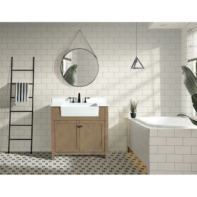Ari Bath, Sally 36" Bathroom Vanity, Weathered Fir Finish