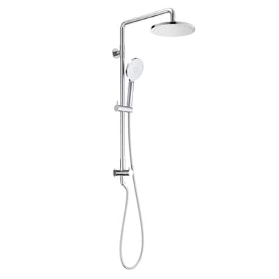 Circular Shower Column with Dual Function Shower Head