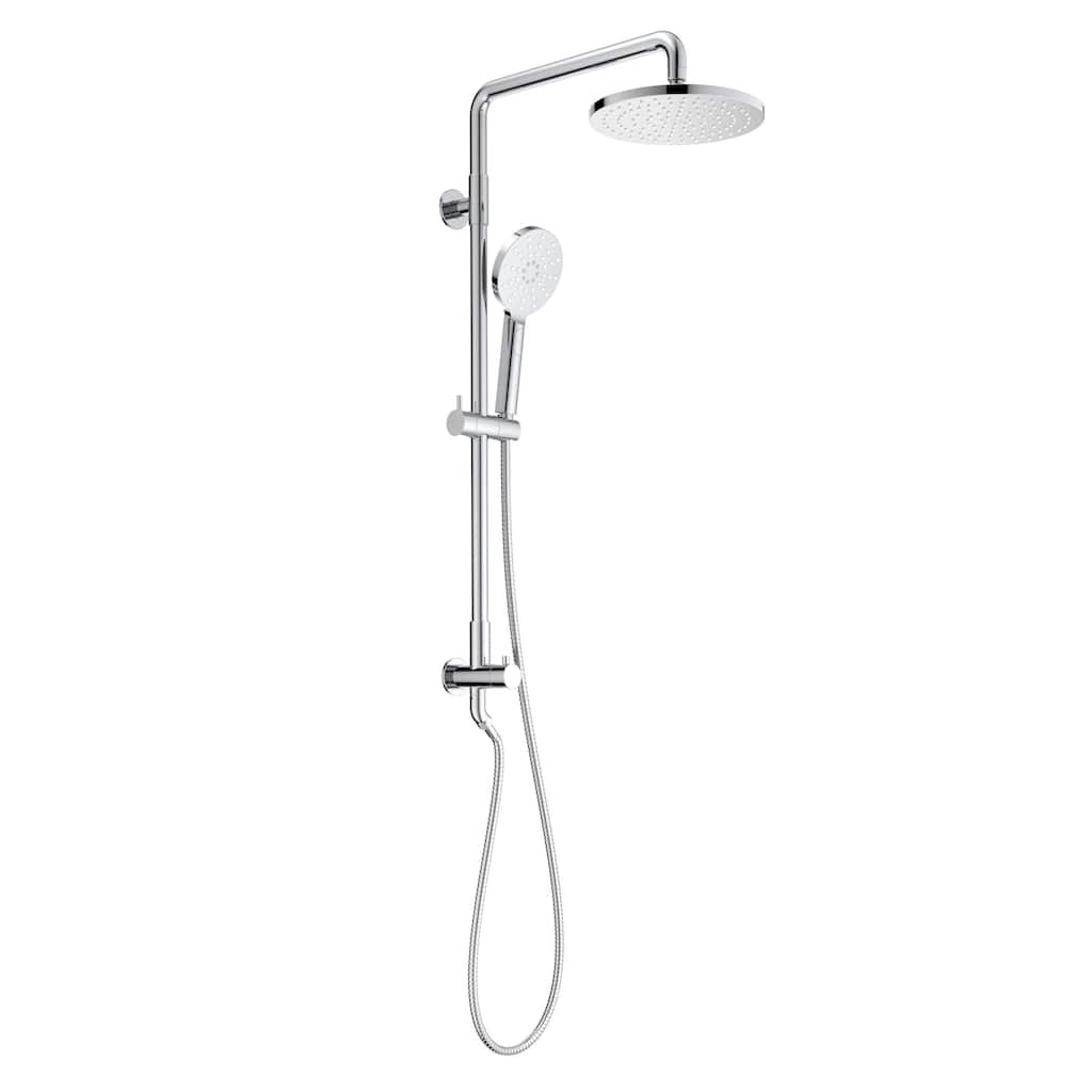 Circular Shower Column with Dual Function Shower Head