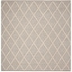 preview thumbnail 41 of 43, SAFAVIEH Handmade Natura Qiong Wool/ Viscose Trellis Rug 6' Square - Grey - Square