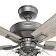 preview thumbnail 16 of 22, Hunter 52" Crestfield Ceiling Fan w/ LED Light Kit, Pull Chain - Farmhouse, Transitional - EASY INSTALLATION!