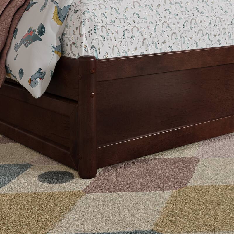 Emelie Platform Bed with Panel Footboard and Storage Drawers