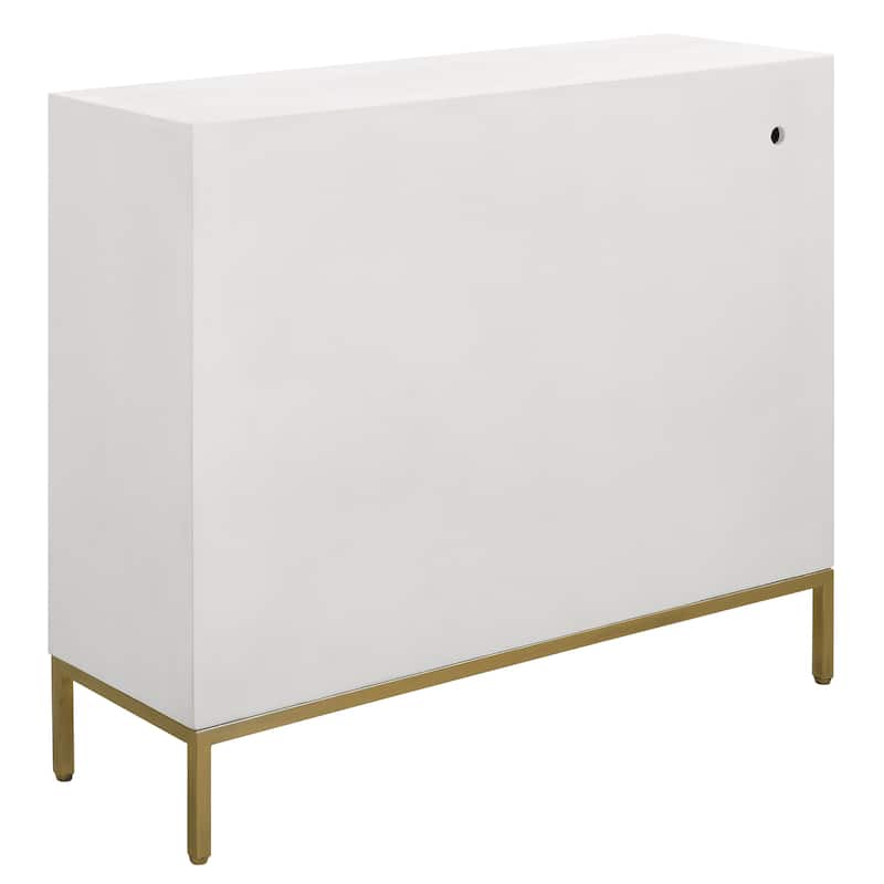 Rectangular Front Range Double Door Storage Cabinet - 40.25" - White