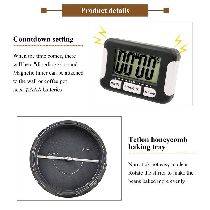 Household Coffee Roasters Machine Electric Coffee Beans Roaster for