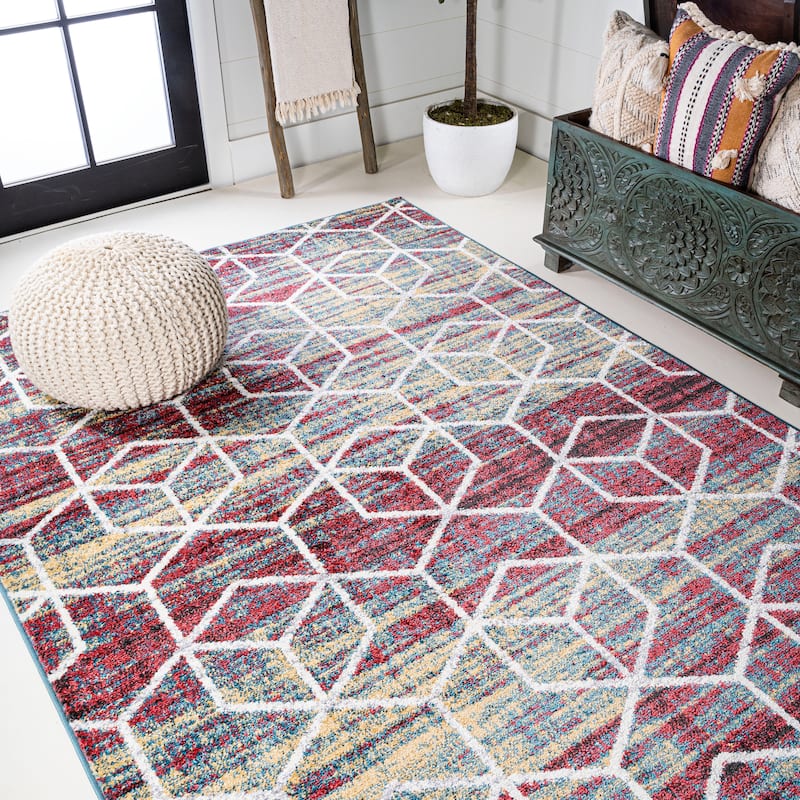 JONATHAN Y Cole Blocks Modern Geometric Area Rug